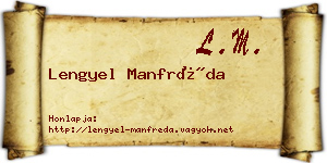 Lengyel Manfréda névjegykártya